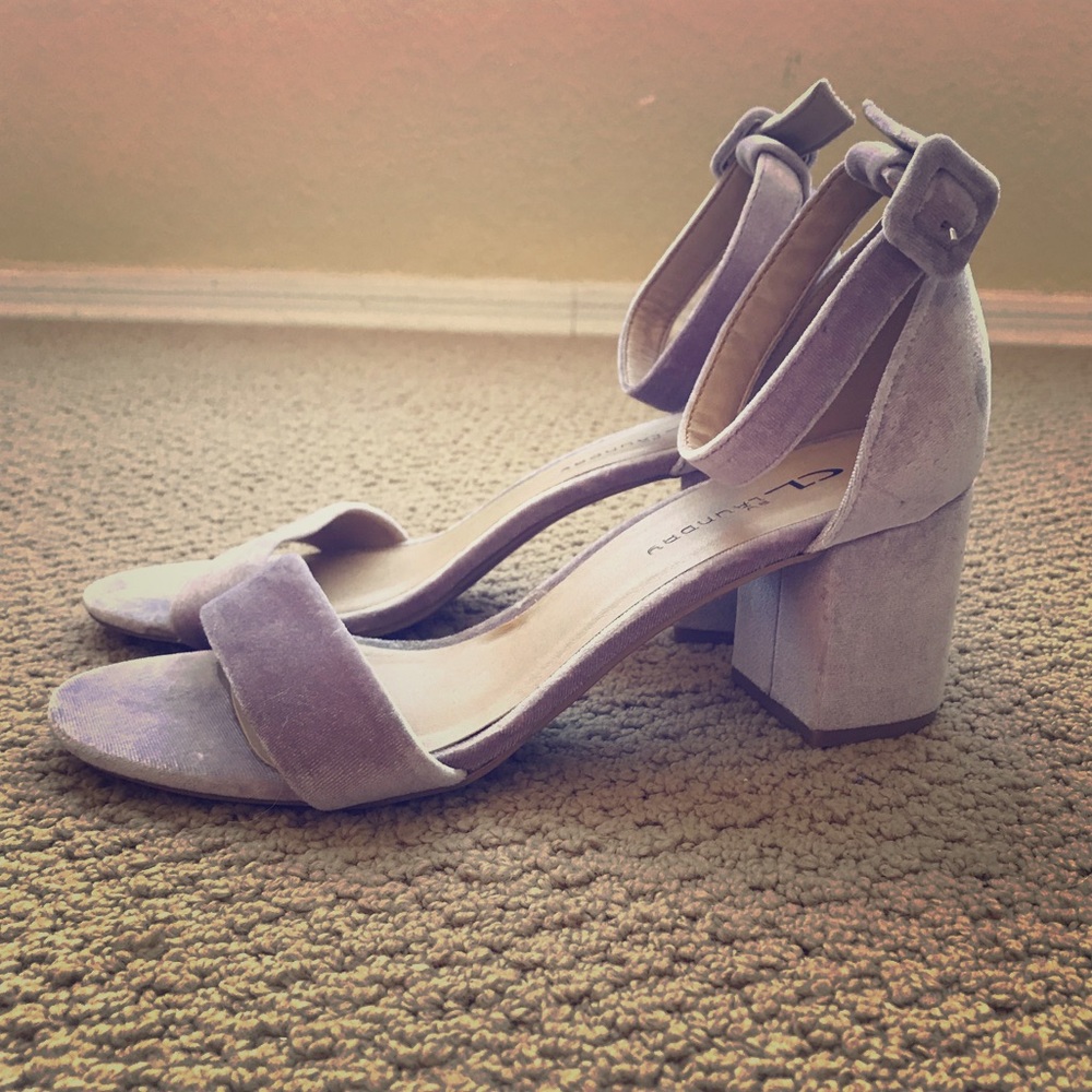 Velvet Lavender Heels